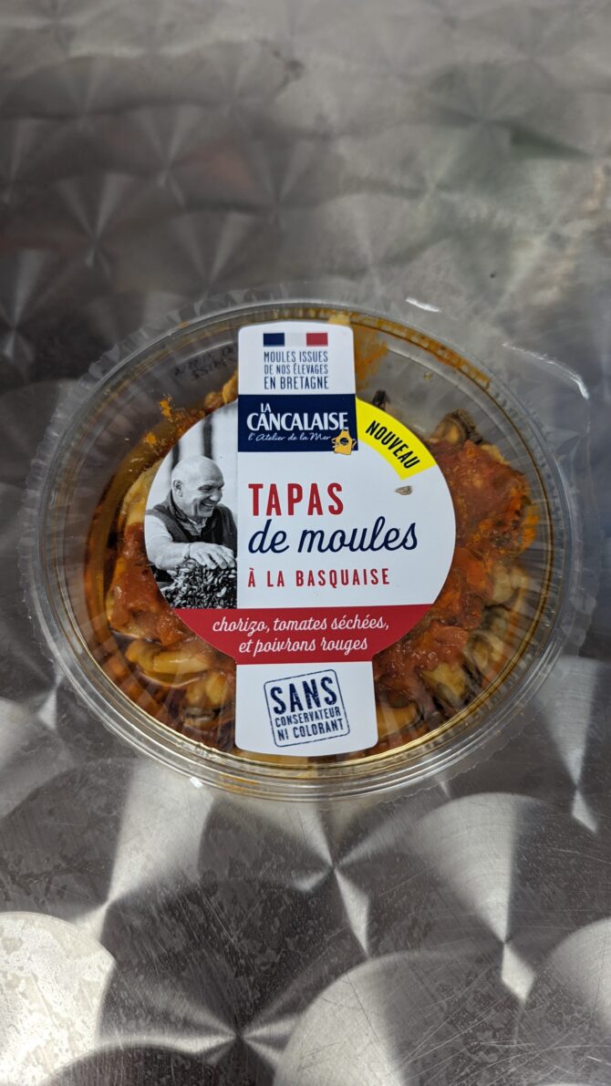 Tapas de moules à la basquaise